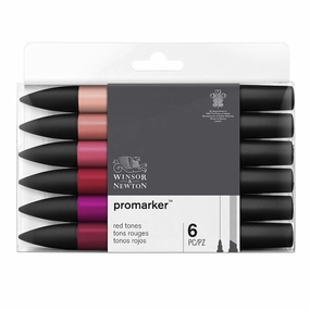 Winsor & Newton ProMarkers Set of 6 Red Tones