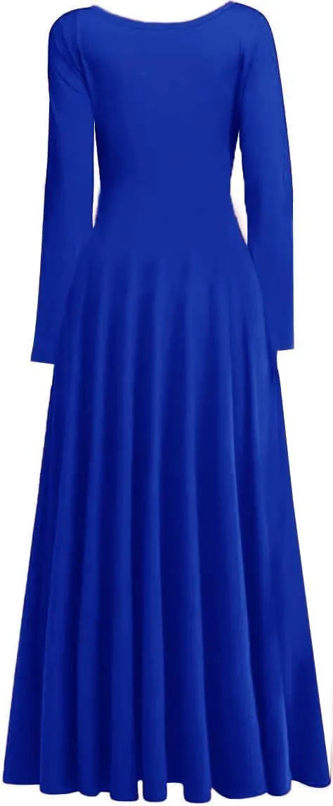 Women Worship Liturgical Dance Dress Full Length Church Robe Modern Praise Dance Dress Lyrical
