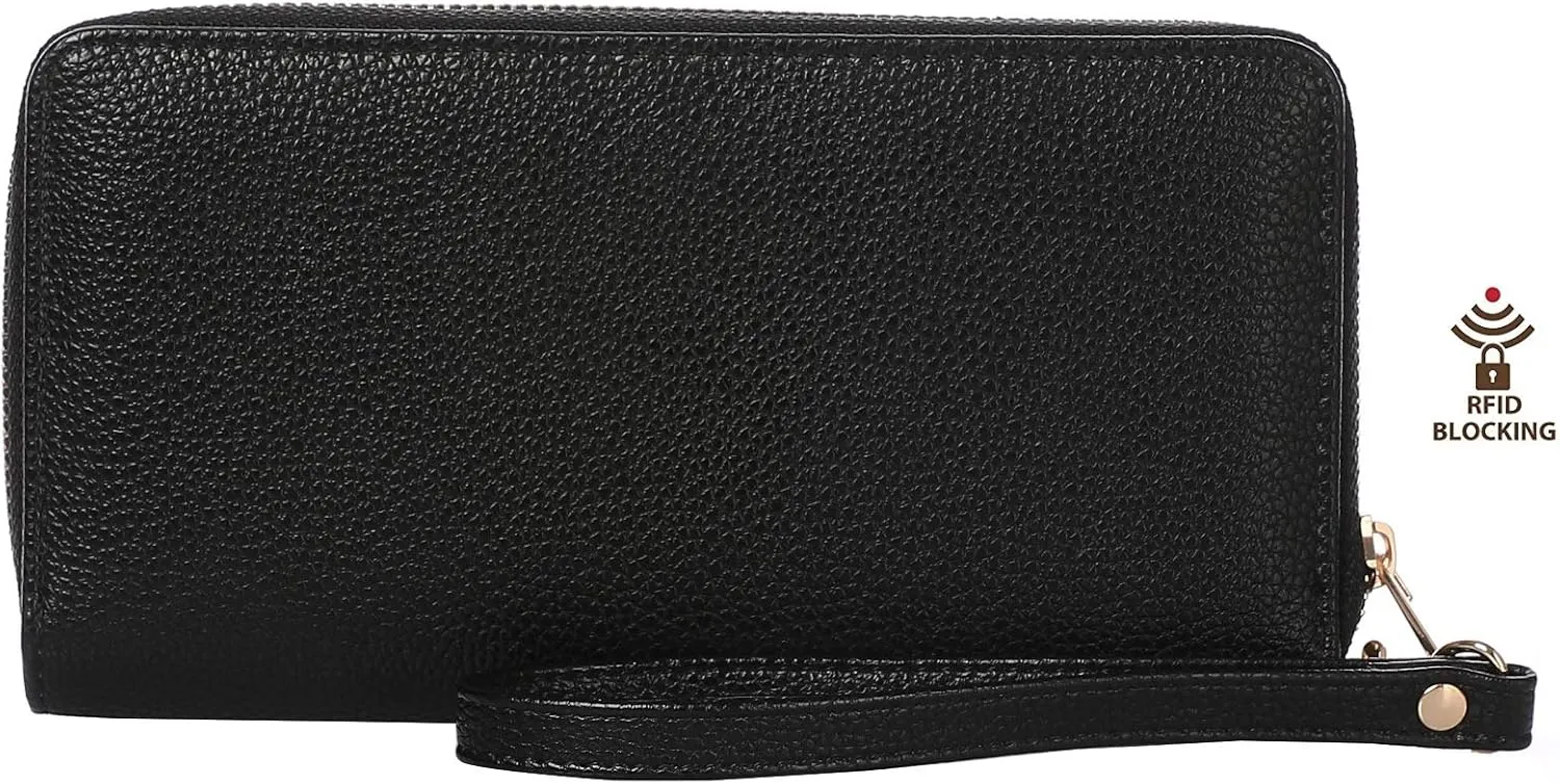 Women Wristlet Wallet with Cell Phone Holder Zip Around Handbag …