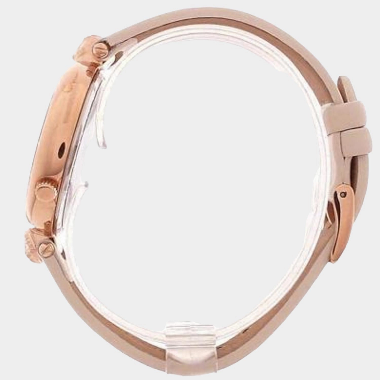 Women Rose Gold Analog Leather Watch VSP490318