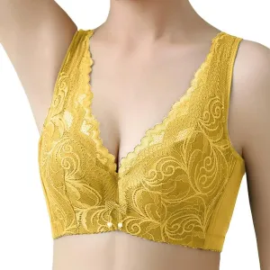 Womens Bras Push up Front Closure Women s Thin Fat MM Large Chest Small Tank Top Sponge Breast Bra for