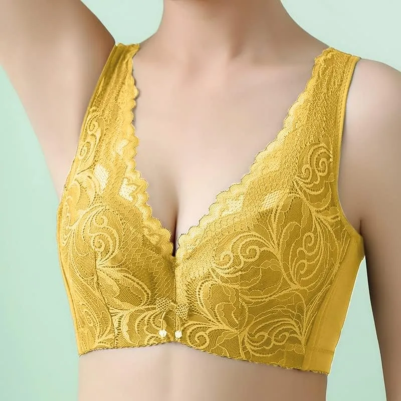 Womens Bras Push up Front Closure Women s Thin Fat MM Large Chest Small Tank Top Sponge Breast Bra for
