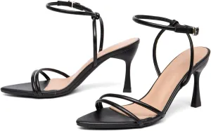 Women's High Heel Sandals – Luxury Metallic Stiletto Party Shoes – Elegant Evening Dress Heels for Galas & Red Carpet