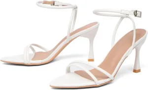 Women's High Heel Sandals – Luxury Metallic Stiletto Party Shoes – Elegant Evening Dress Heels for Galas & Red Carpet