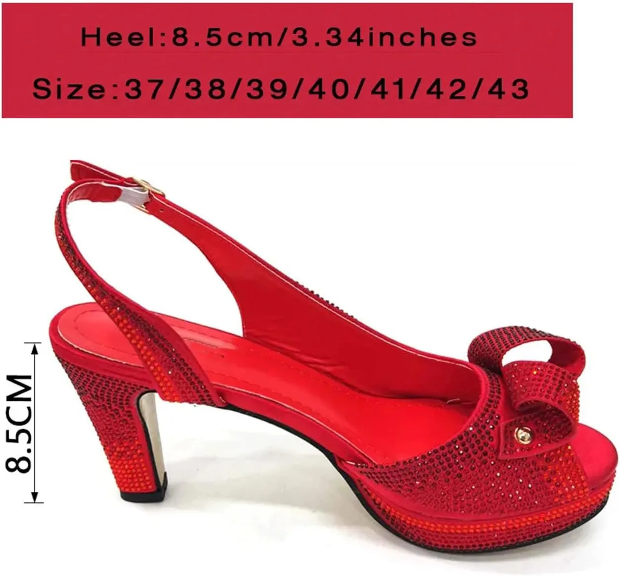 Womens Italian Wedding Shoes Set Rhinestone Bridal Pumps and Matching Evening Bag Convertible Satin Clutch Purse Bag
