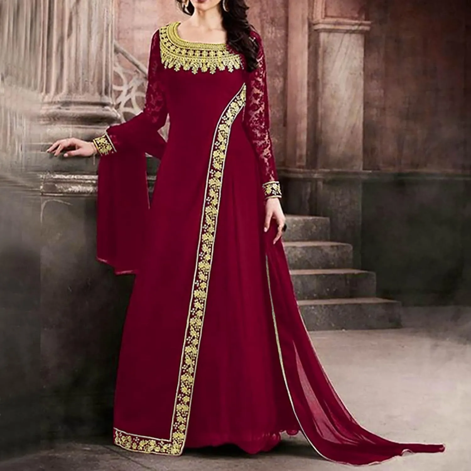 Womens Medieval Dress Victorian Costumes Renaissance Long Dress Lace Court Style Queen Dresses Cosplay Retro Gown