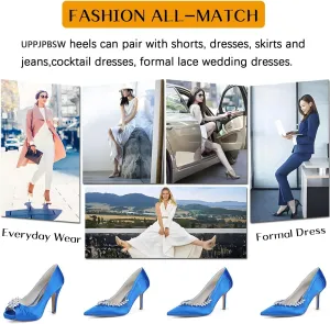 Womens Wedding Shoes Womens Court Shoes Pointed Toe Kitten Mid Low Heel Mary Jane Rhinestone Wedding Sandals Ladies Pumps Gold(Rose Red,3.5 UK)